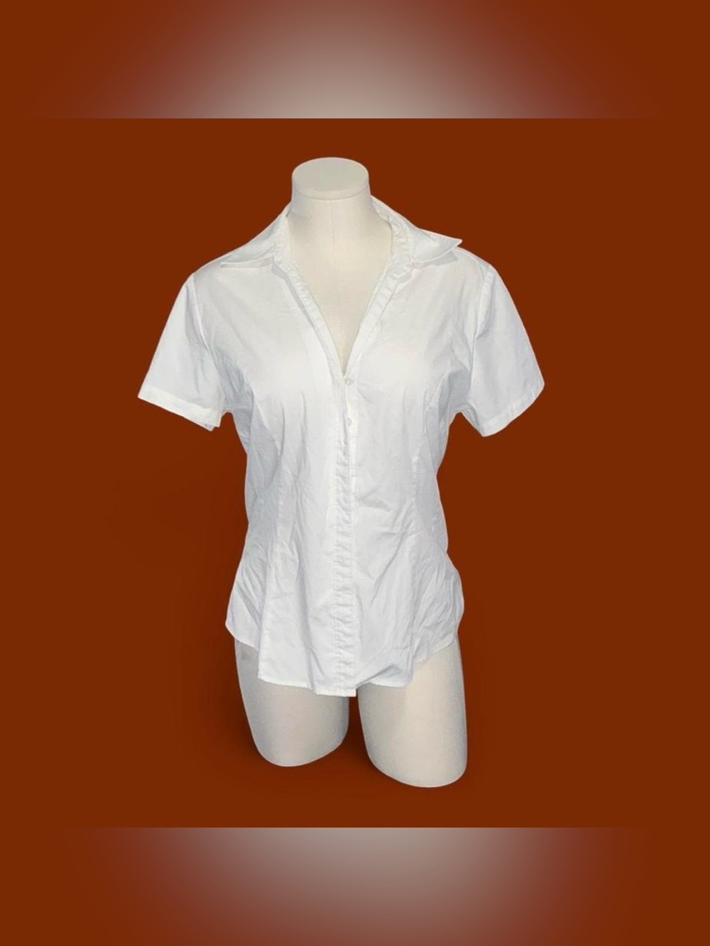 Lee White Short-Sleeve Button Down Shirt
